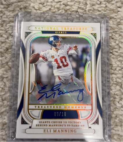 2024 Panini National Treasures #TM-EM Eli Manning — front