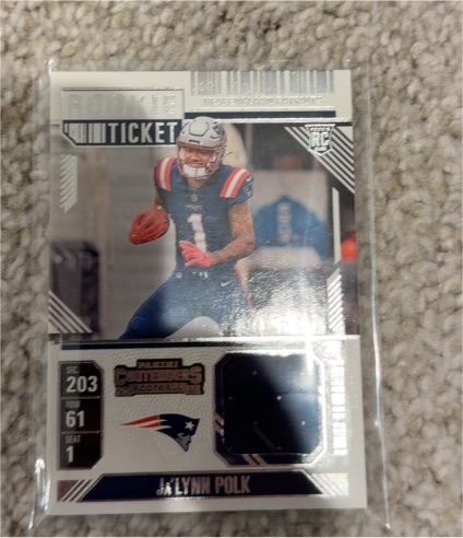 2024 Panini Contenders Rookie Ticket Patch #RTS-JPK Ja'Lynn Polk — front
