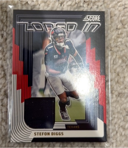 2025 Panini Score #ZON-SDS Stefon Diggs Zoned In Jersey — front