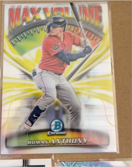 2025 Bowman Chrome #MV-8 Roman Anthony Max Volume — front