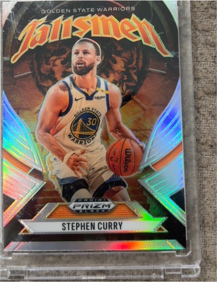 2024-25 Panini Prizm Black Talismen #7 Stephen Curry — front