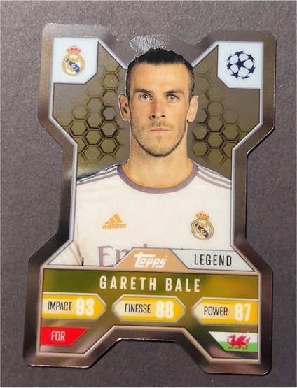 2024 Topps Match Attax Extra Chrome X Shield #CX7 Gareth Bale — front