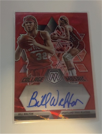 2022-23 Panini Mosaic Collage Mosaic Bill Walton Autograph — front