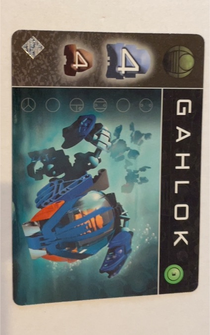 2002 McDonald's Bionicle The Bohrok Awake #44 Gahlok — front