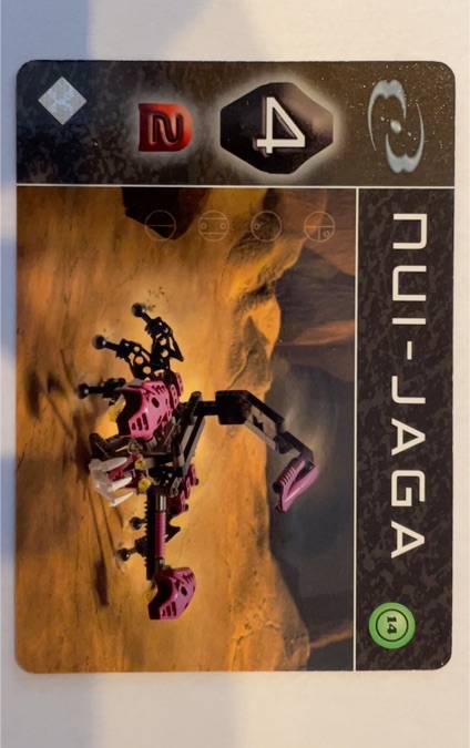 2002 McDonald's Bionicle Nui-Laga #14 — front