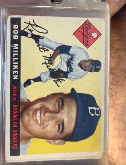 1955 Topps #111 Bob Milliken — front