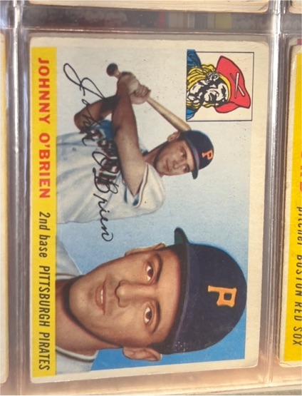 1955 Topps #135 Johnny O'Brien — front
