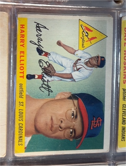 1955 Topps #137 Harry Elliott — front