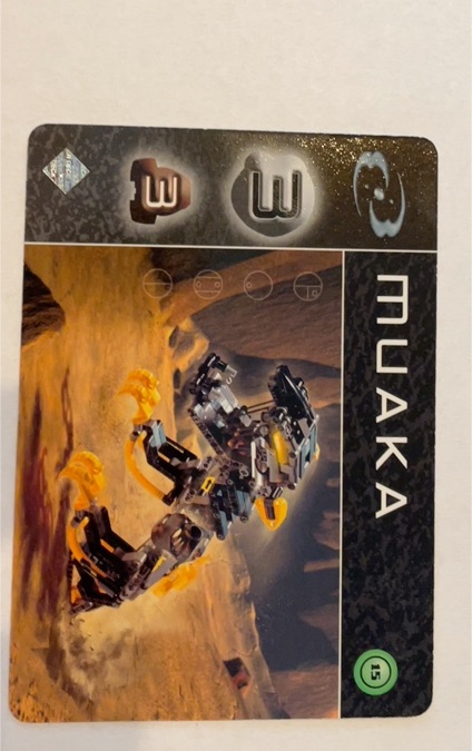 2002 McDonald's Bionicle The Bohrok Awake #15 Muaka — front