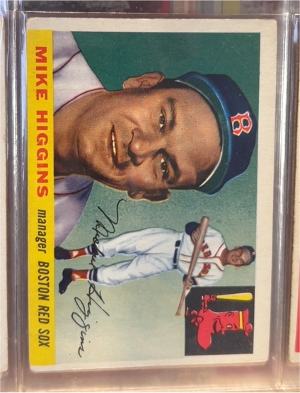 1955 Topps #150 Mike Higgins — front