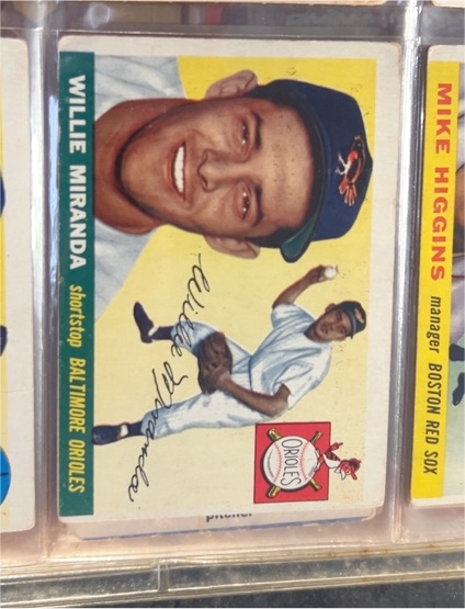 1955 Topps #154 Willie Miranda — front