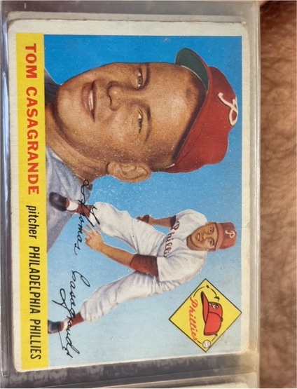 1955 Topps #167 Tom Casagrande — front