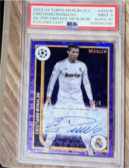 2023-24 Topps Merlin UCC #AUCR Cristiano Ronaldo — front