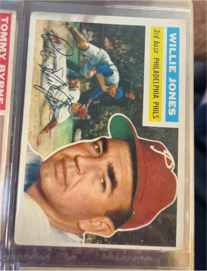 1956 Topps #127 Willie Jones — front
