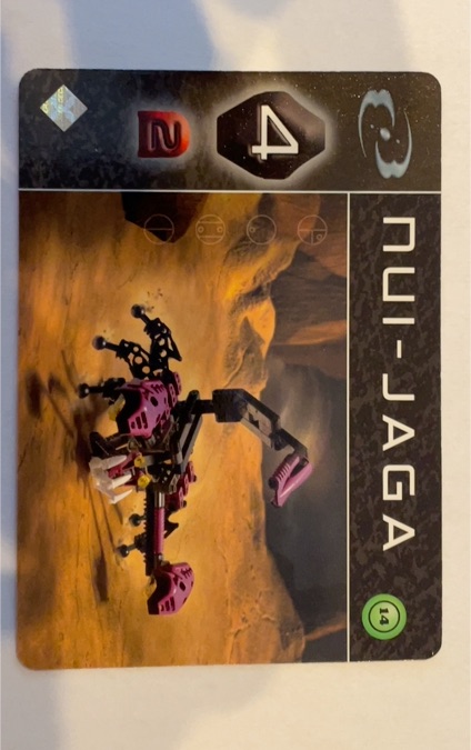 2003 Bionicle The Bohrok Awake McDonald's Promo #14 Nui-Jaga — front