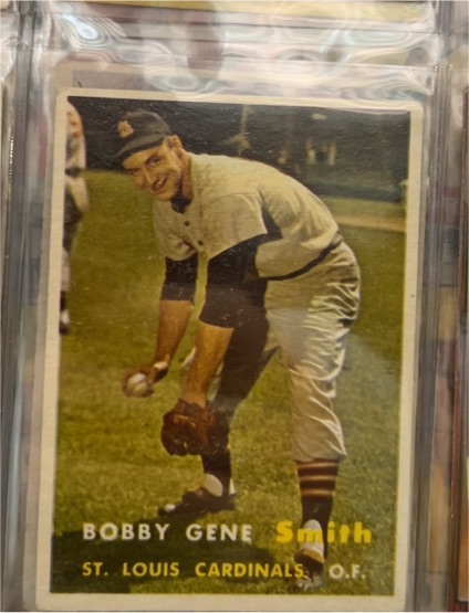 1957 Topps #384 Bobby Gene Smith — front
