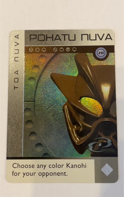 2002 LEGO McDonald's Bionicle Pohatu Nuva #20 — front