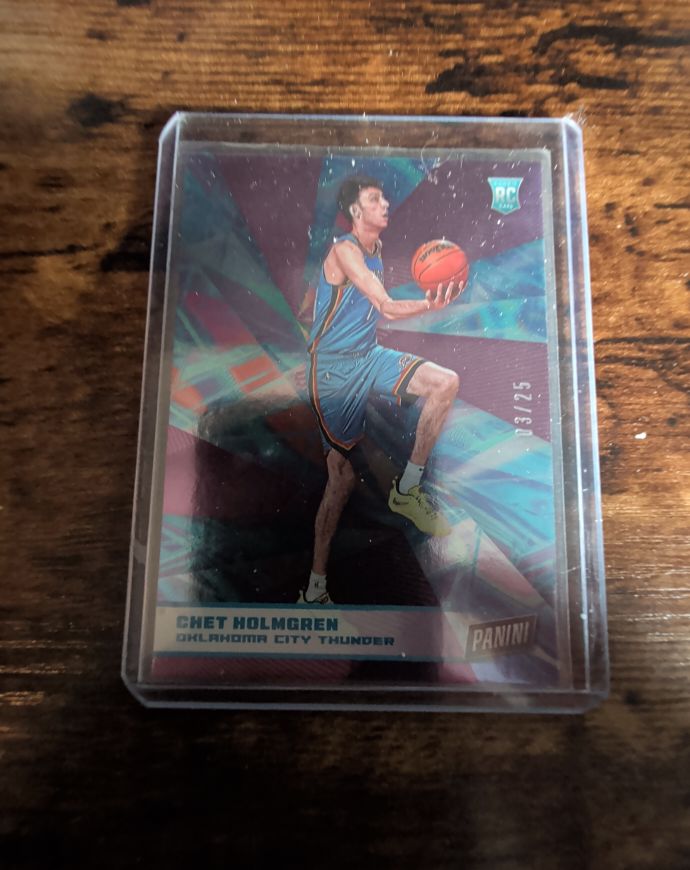 2022 Panini Player of the Day #3 Chet Holmgren — front