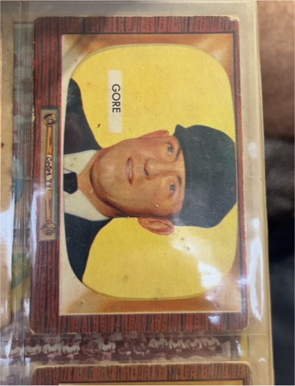 1955 Bowman #289 Arthur J. Gore — front