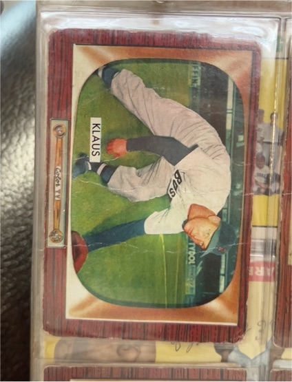 1955 Bowman #150 Billy Klaus — front