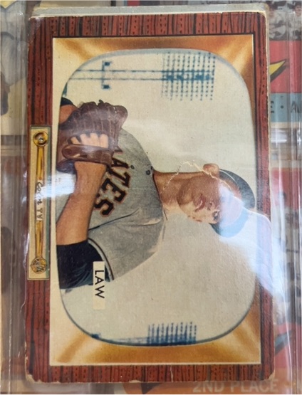 1955 Bowman #199 Vern Law — front