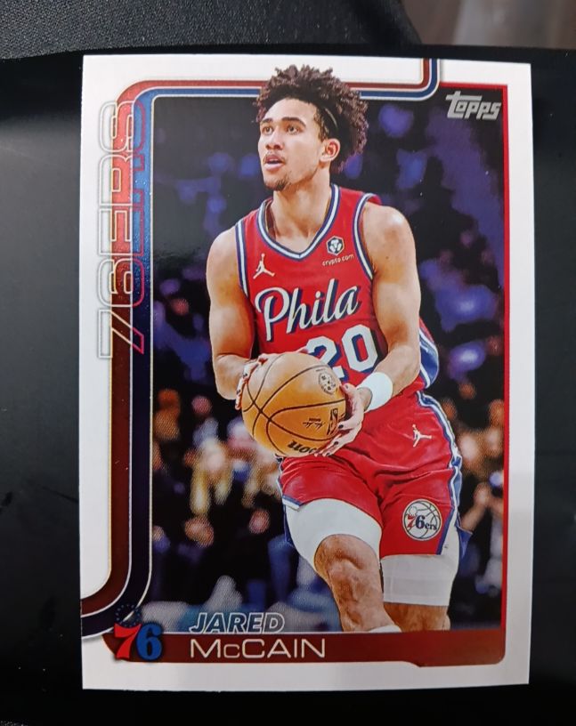 2025-26 Topps #24 Jared McCain Philadelphia 76ers — front