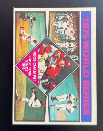 1976 Topps #462 1975 World Series Cincinnati Reds — front