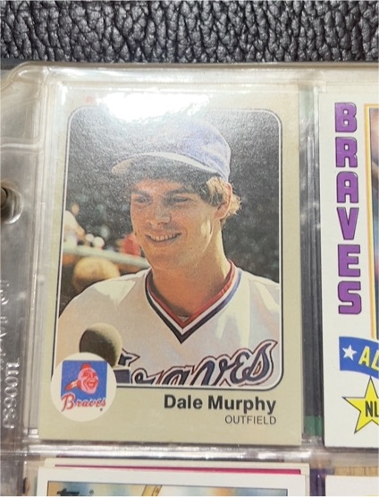 1983 Fleer #142 Dale Murphy — front