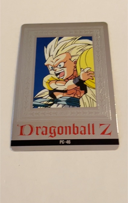 1995 Dragonball Z Hero Collection Serie 4 Platina Card #PC-46 Super Saiyan Gotenks — front