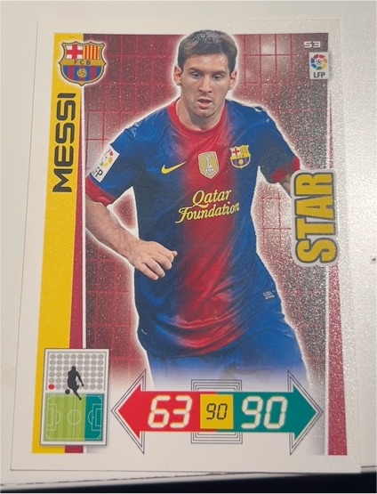 2010 Panini Adrenalyn Liga #53 Lionel Messi — front