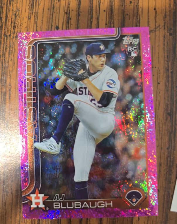 2025 Topps #AJ Blubaugh Rookie Card — front