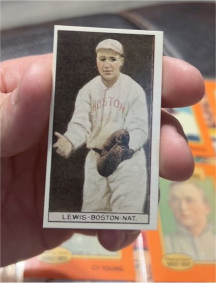 1987 Hygrade Baseball Irving Lewis Mini Card #NNO — front