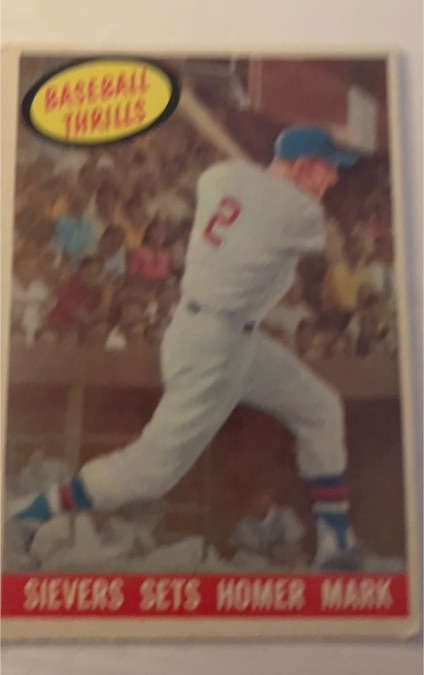 1959 Topps #465 Roy Sievers Sets Homer Mark — front