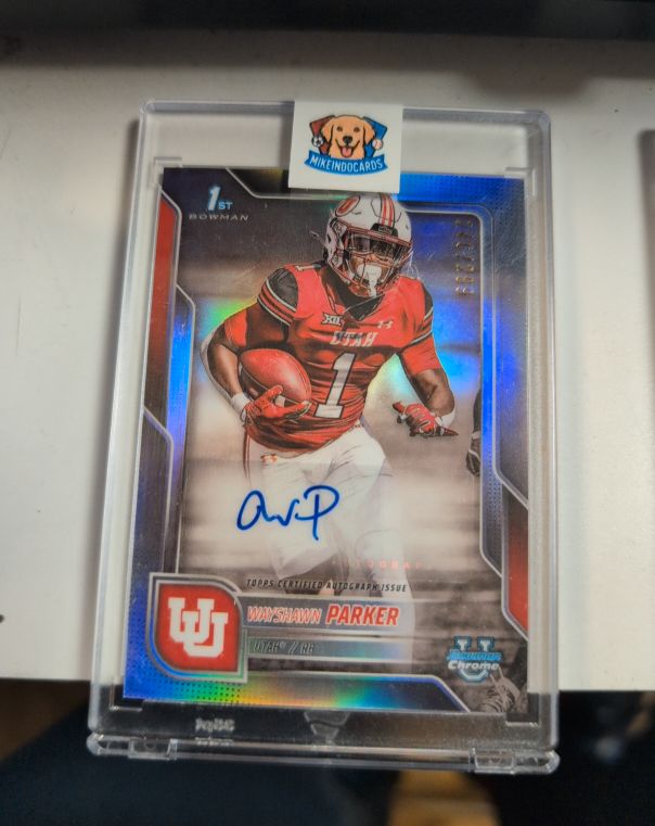 2025 Bowman Chrome University #1 Wayshawn Parker — front