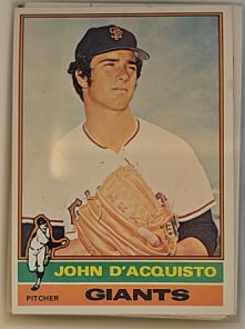 1976 Topps #628 John D'Acquisto — front