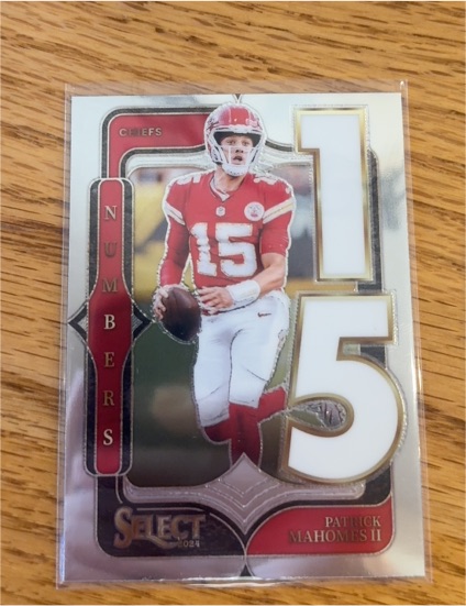 2024 Panini Select Numbers #9 Patrick Mahomes II — front