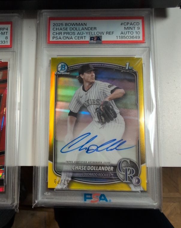 2025 Bowman Chrome #CPACD Chase Dollander — front