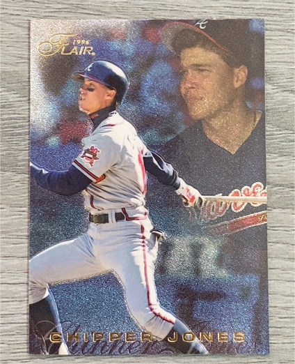 1996 Flair Gold #200 Chipper Jones Atlanta Braves — front