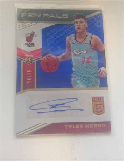 2019-20 Panini Donruss Elite Pen Pals #20 Tyler Herro — front