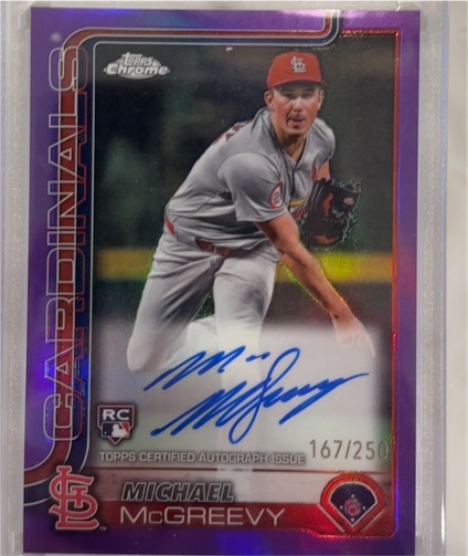 2025 Topps Chrome #RA-MMC Michael McGreevy — front
