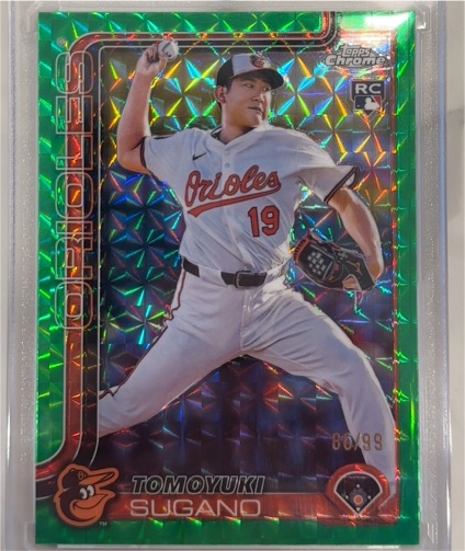 2025 Topps Chrome #166 Tomoyuki Sugano — front