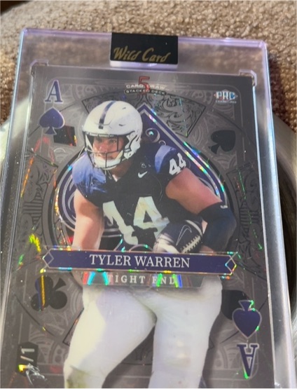 2024 Wild Card 5 Card Draw #Ace of Spades Tyler Warren — front