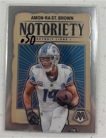 2024 Panini Mosaic #12 Amon-Ra St. Brown — front