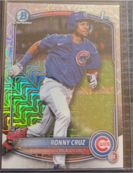 2025 Bowman Chrome #BCP-213 Ronny Cruz — front