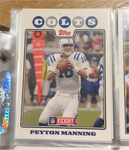 2008 Topps Kickoff #2 Peyton Manning — front