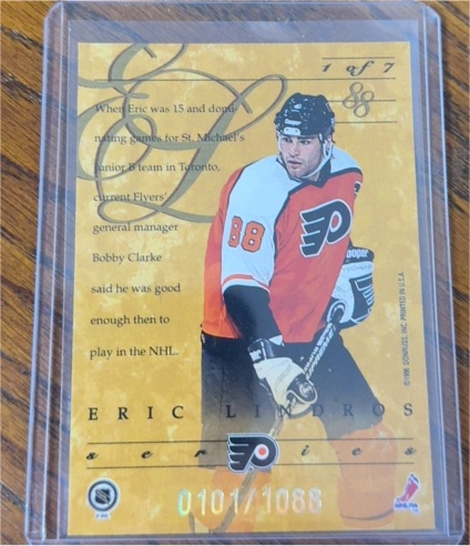 1997 Be A Player Eric Lindros #88 — front