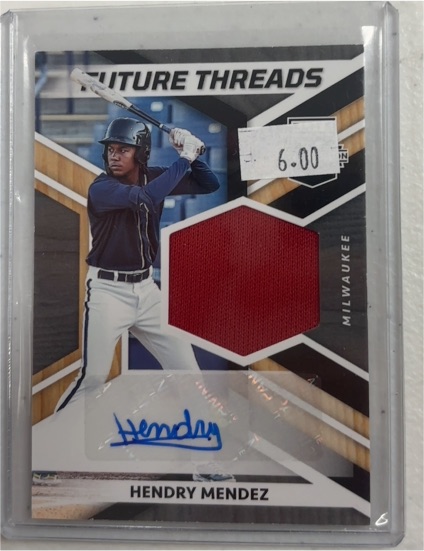 2022 Panini Elite Extra Edition Future Threads #Hendry Mendez — front