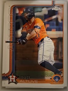 2025 Topps Chrome #77 Jose Altuve — front