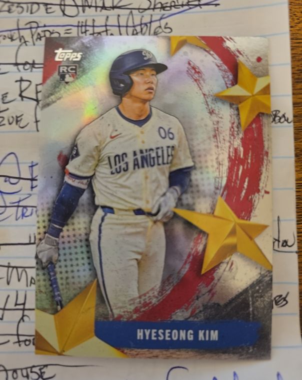 2025 Topps Stars of MLB #SMLB-06 Hyeseong Kim — front