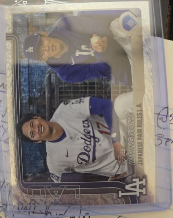 2025 Topps Update #US269 Shohei Ohtani / Roki Sasaki Rising Sons — front